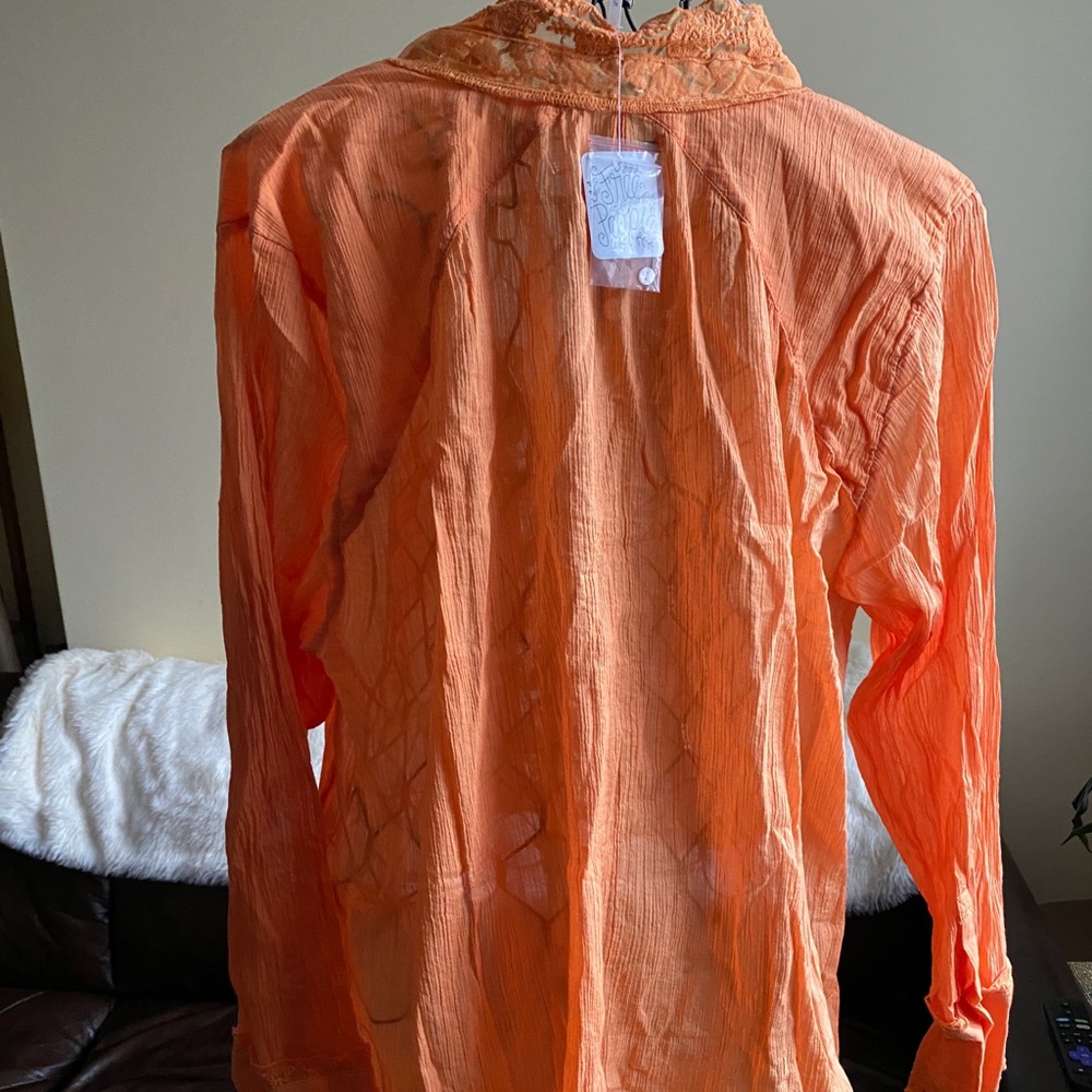 Free People Clemence Buttondown - Super Tropical Size XL - Picture 5 of 17